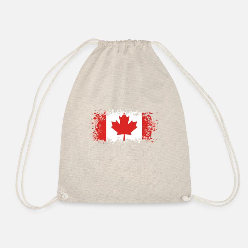 Canada Canada North America flag gift idea - Drawstring Bag - nature