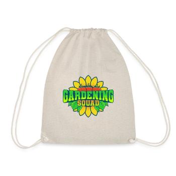 Gardening Squad Funny Quote Hobby Gardener Nature - Drawstring Bag - nature - Front