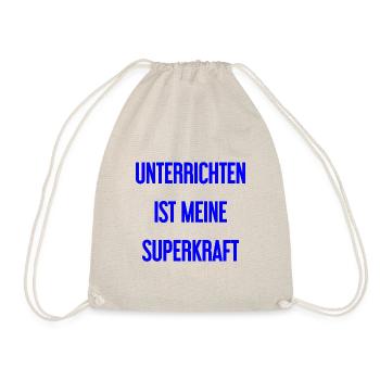 Unterrichten - Meine Superkraft! - Turnbeutel - Natur - Vorne