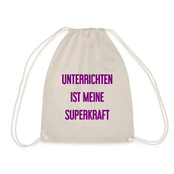 Unterrichten - Meine Superkraft! - Turnbeutel - Natur - Vorne
