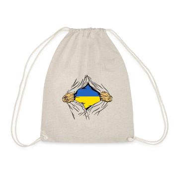 Drapeau de l’Ukraine Vintage Drapeau ukrainien d’occasion Look - Sac de sport léger - nature - Devant