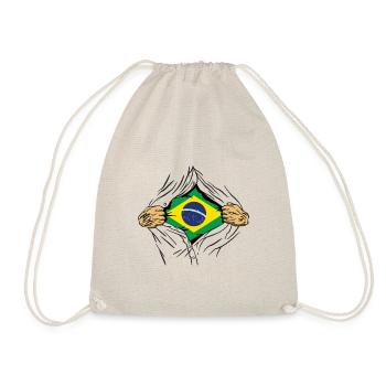 Brésil Drapeau Brésilien Drapeau Amérique du Sud - Sac de sport léger - nature - Devant