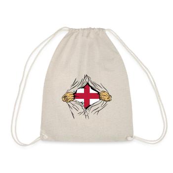 England Flag Vintage English Flag Used Look - Drawstring Bag - nature - Front