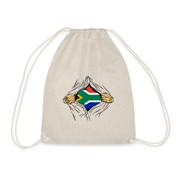 South Africa Flag Africa South African Flag - Drawstring Bag - nature - Front