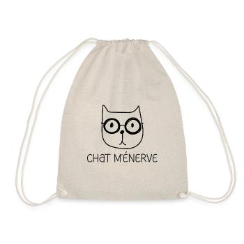 Chat m énerve Cadeau humour personnalisé - Sac de sport léger - nature - Devant