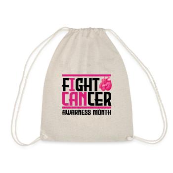 Fight Cancer. awareness month. - Drawstring Bag - nature - Front