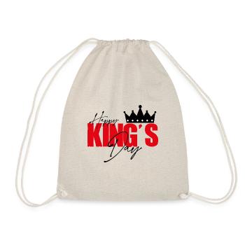 Happy king's day. Fête des rois. Roi pour un jour. - Sac de sport léger - nature - Devant
