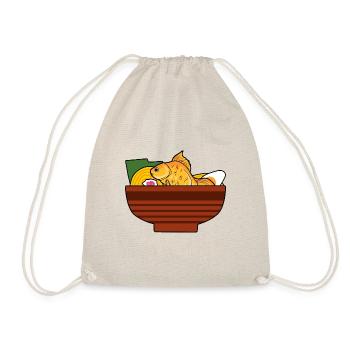 Goldfish Ramen Noodles Aquaristics Japanese Food - Drawstring Bag - nature - Front