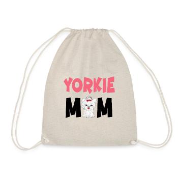 Proud To Be A Yorkie Mom - Drawstring Bag - nature - Front