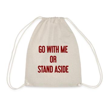 Walk with or aside - Drawstring Bag - nature - Front