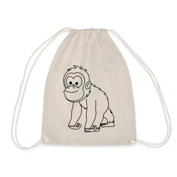 Bande dessinée de singe orang-outan - Sac de sport léger - nature - Devant