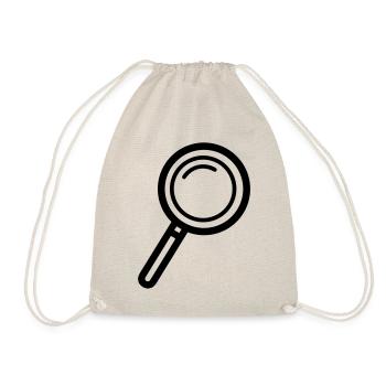 Magnifier Icon - Drawstring Bag - nature - Front