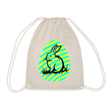 Hase Ostern Icon - Turnbeutel - Natur - Vorne