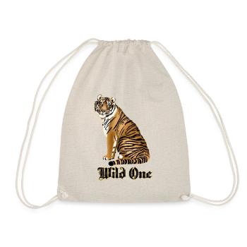 Wild One mit Tiger - Turnbeutel - Natur - Vorne