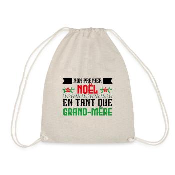 Premier noël en tant que mamie - Sac de sport léger - nature - Devant
