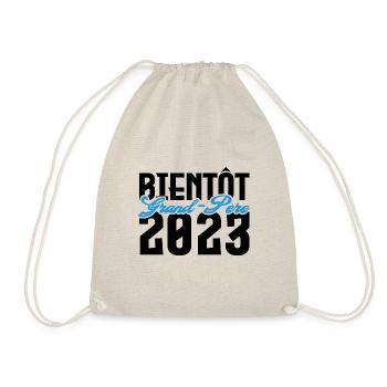 Cadeau Annonce grossesse bientôt Grand-père 2023. - Sac de sport léger - nature - Devant