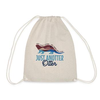 Anotter Otter Cute Forest Animal Wildlife Nature - Drawstring Bag - nature - Front