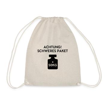 Paketdienst Paketzusteller Lieferdienst Paketboten - Turnbeutel - Natur - Vorne