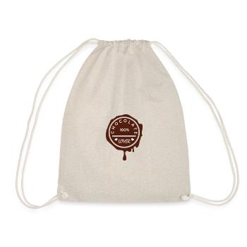 chocolate lover - Schokoladen Liebhaber - Turnbeutel - Natur - Vorne