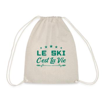 Le ski c est la vie - Sac de sport léger - nature - Devant