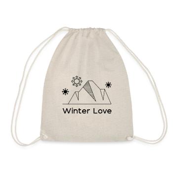 Amoureux de l'hiver, agréables journées d'hiver, - Sac de sport léger - nature - Devant