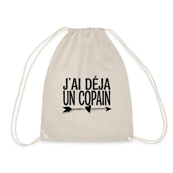 J'ai déjà j'ai un copain. cadeau couple, copine. - Sac de sport léger - nature - Devant