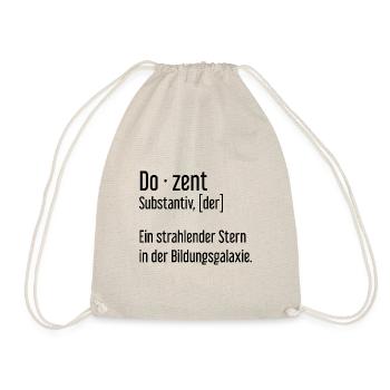 Dozent Dozenten Schule Pädagoge Unterricht - Turnbeutel - Natur - Vorne
