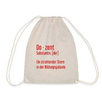 Dozent Dozenten Schule Pädagoge Unterricht - Turnbeutel - Natur - Vorne