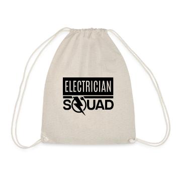 Electrician Squad Craftsman Electro Worker Voltage - Drawstring Bag - nature - Front