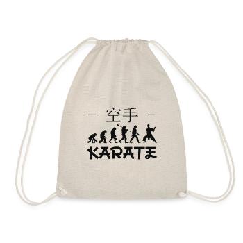Karate-Evolution. Kampfsport. Geschenkidee.Japan - Turnbeutel - Natur - Vorne