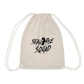 Seahorse Squad Wildlife Cute Sea Animal Seahorse - Drawstring Bag - nature - Front