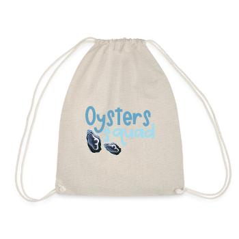 Oysters Squad Seafood Lover Hobby Chef - Drawstring Bag - nature - Front