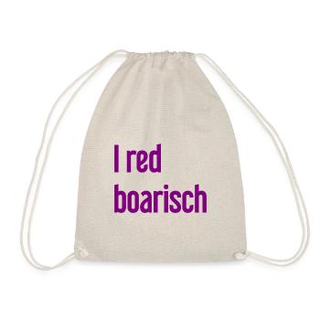 I red boarisch - Turnbeutel - Natur - Vorne