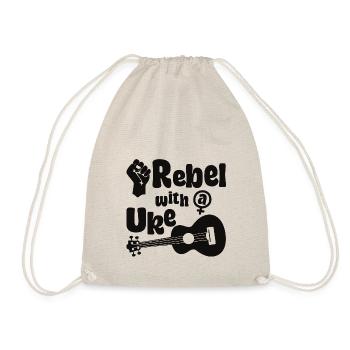Feminist Rebel with a Uke - Turnbeutel - Natur - Vorne