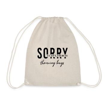 Busy Throwing Bags Hobby Sack Tossing Funny - Sac de sport léger - nature - Devant