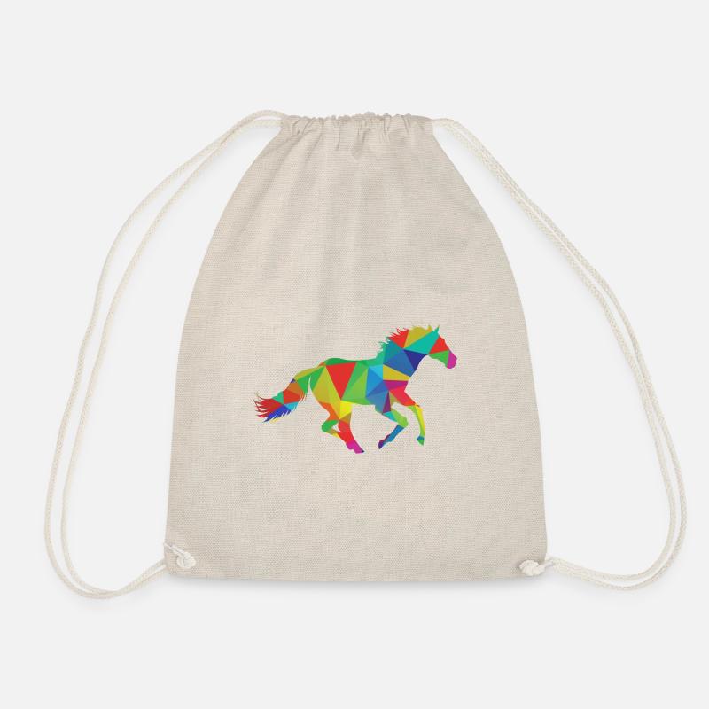 Horse Riding - Drawstring Bag - nature