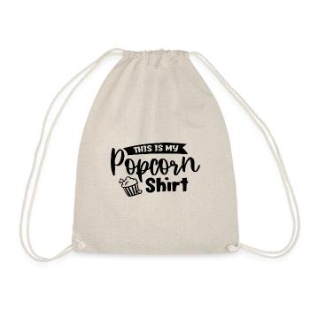 Films d'illustration de pop-corn Manger du maïs - Sac de sport léger - nature - Devant