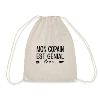 Mon Copain est génial, cadeau copain.cadeau copine - Sac de sport léger - nature - Devant