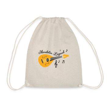 Mandolin Legend Ironic Bluegrass Musician - Drawstring Bag - nature - Front