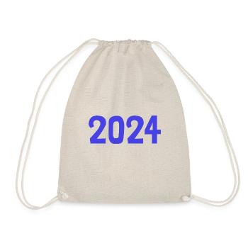 2024. FROHES NEUES JAHR. SILVESTER. NEUJAHR - Turnbeutel - Natur - Vorne