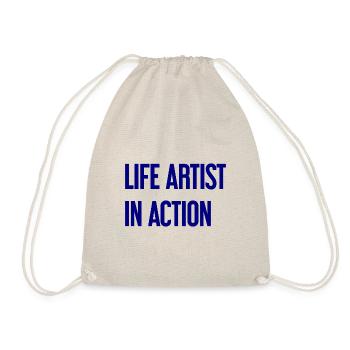 Bon vivants in action - Drawstring Bag - nature - Front