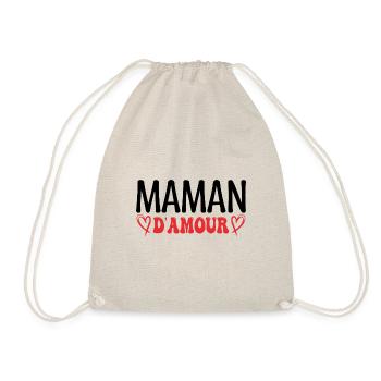 Maman d'amour, fêtes des mères. cadeau maman, mère - Sac de sport léger - nature - Devant