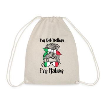Italian Italian Gift Idea Humor - Drawstring Bag - nature - Front