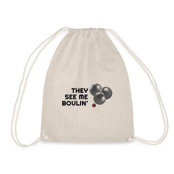 They see me Boulin' Boule Sport Boccia Minimalist - Turnbeutel - Natur - Vorne