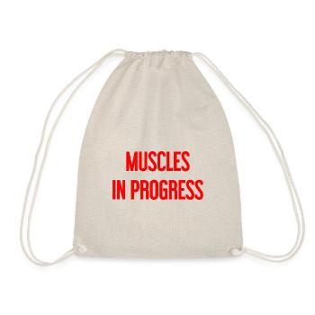 Muscles in Progress - Drawstring Bag - nature - Front