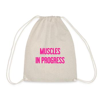 Muscles in Progress - Drawstring Bag - nature - Front