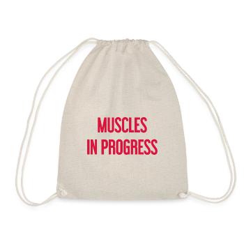 Muscles in Progress - Drawstring Bag - nature - Front