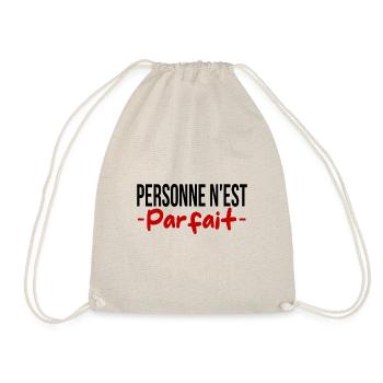 personne n 'est parfait... sauf moi ! - Sac de sport léger - nature - Devant