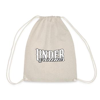 underground ghetto hip hop oldschool street urban - Drawstring Bag - nature - Front