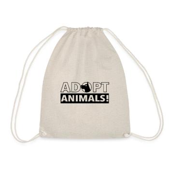 Adoptiere Tiere lustig sagen Animal Rescue Katzen - Turnbeutel - Natur - Vorne